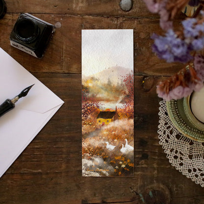 Set of 4 bookmarks "Lovely Geese"