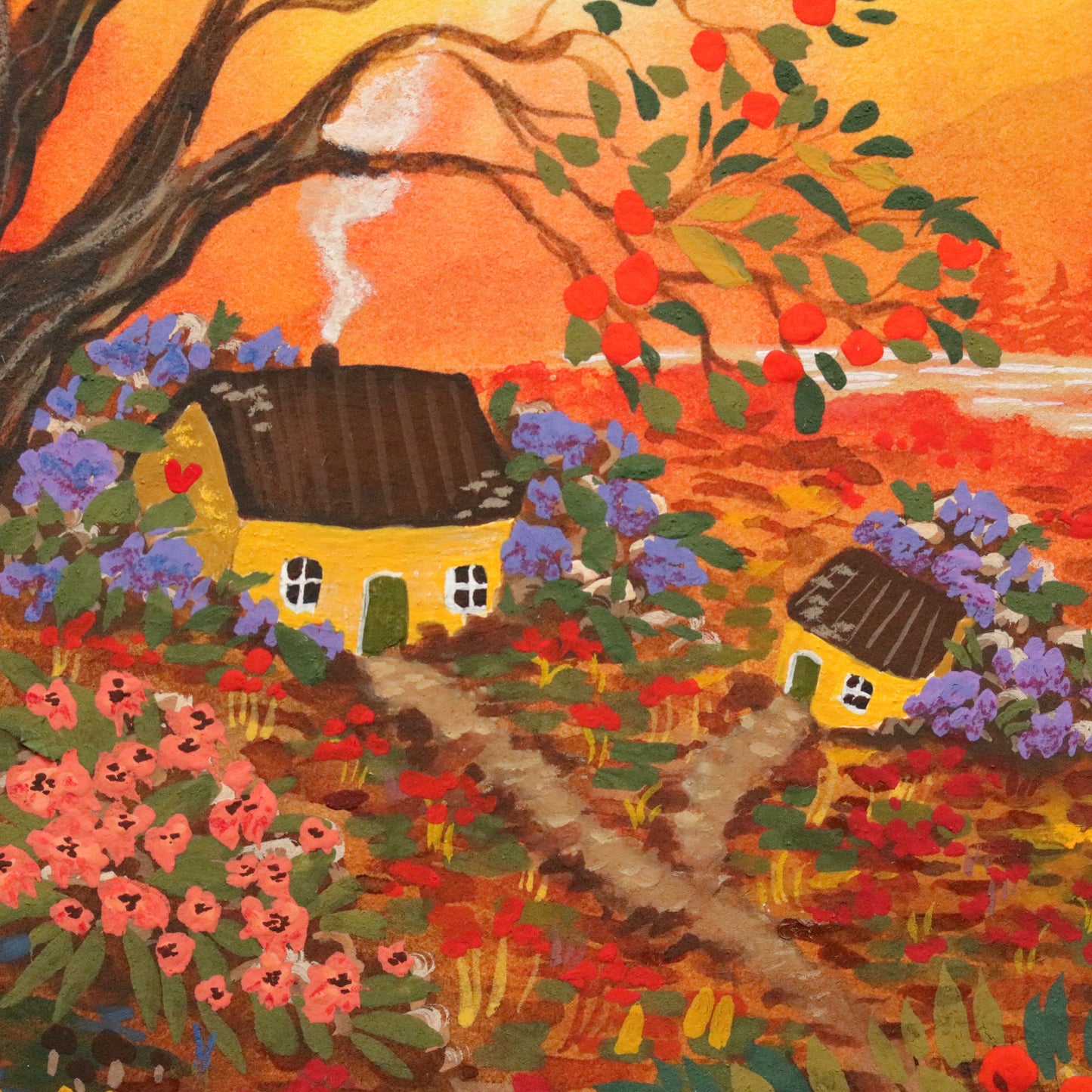 Original painting "Autumn Garden"