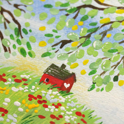 Original sketch "Bright Spring"