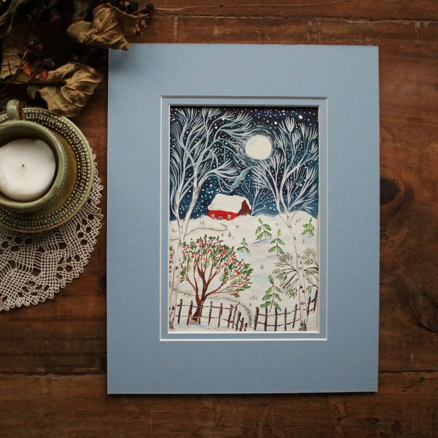 Original painting "Winter Moonlight"