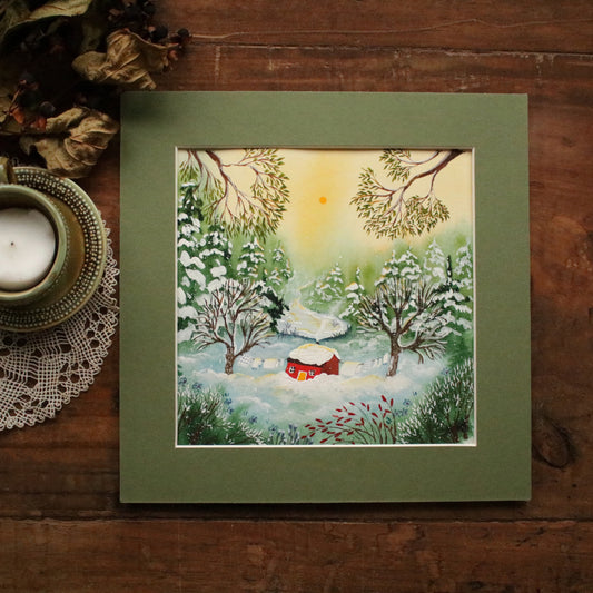 Original painting "Winter in the North"