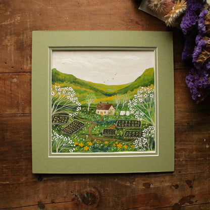 Original painting "Spring Allotment"