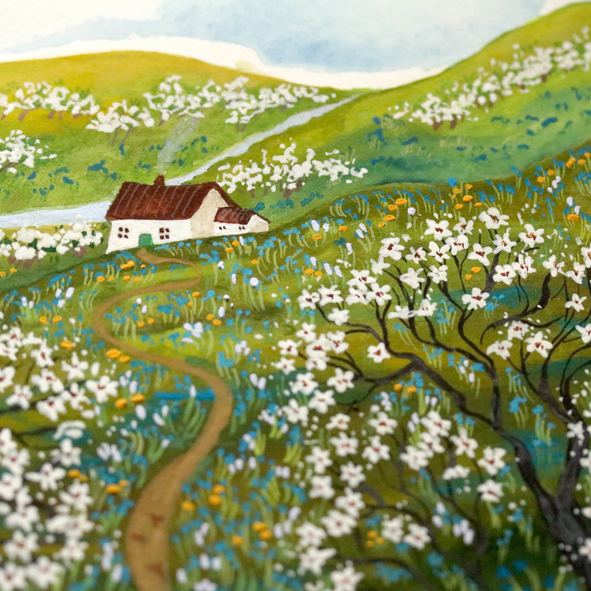 Original painting "Hawthorn Valley"