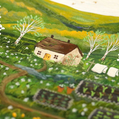 Original painting "Spring Allotment"
