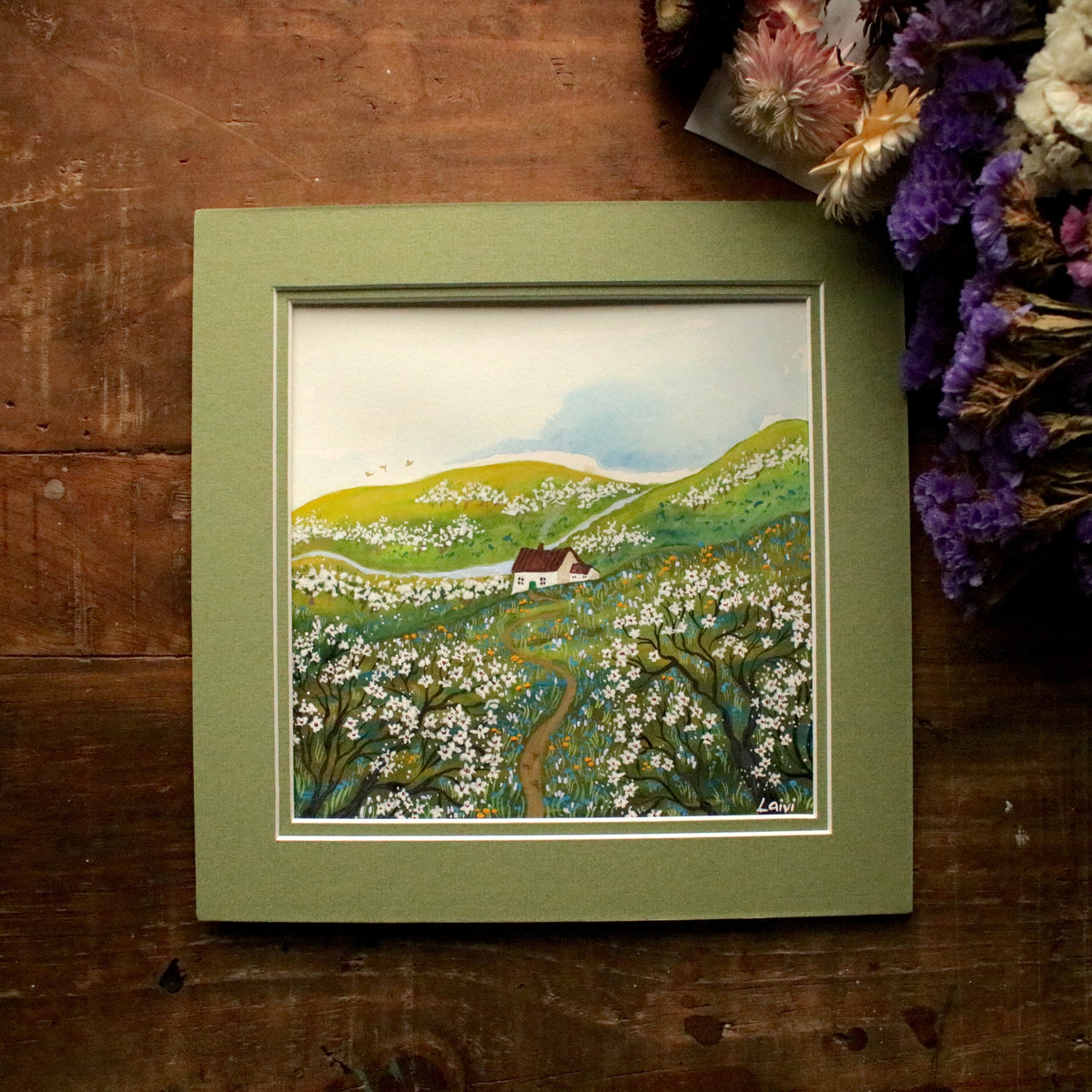 Original painting "Hawthorn Valley"