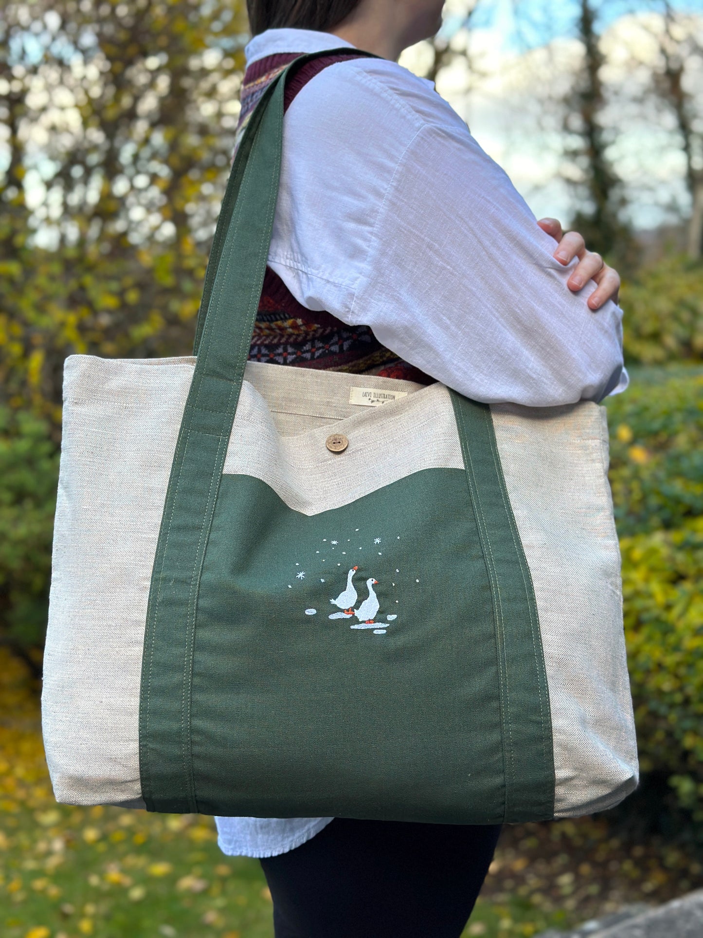 XL Tote Bag "First Snow"