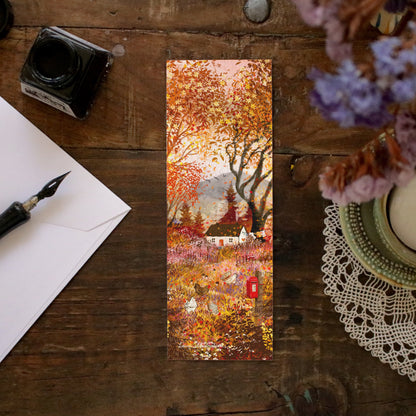 Set of 4 bookmarks "Seasons in my Garden"