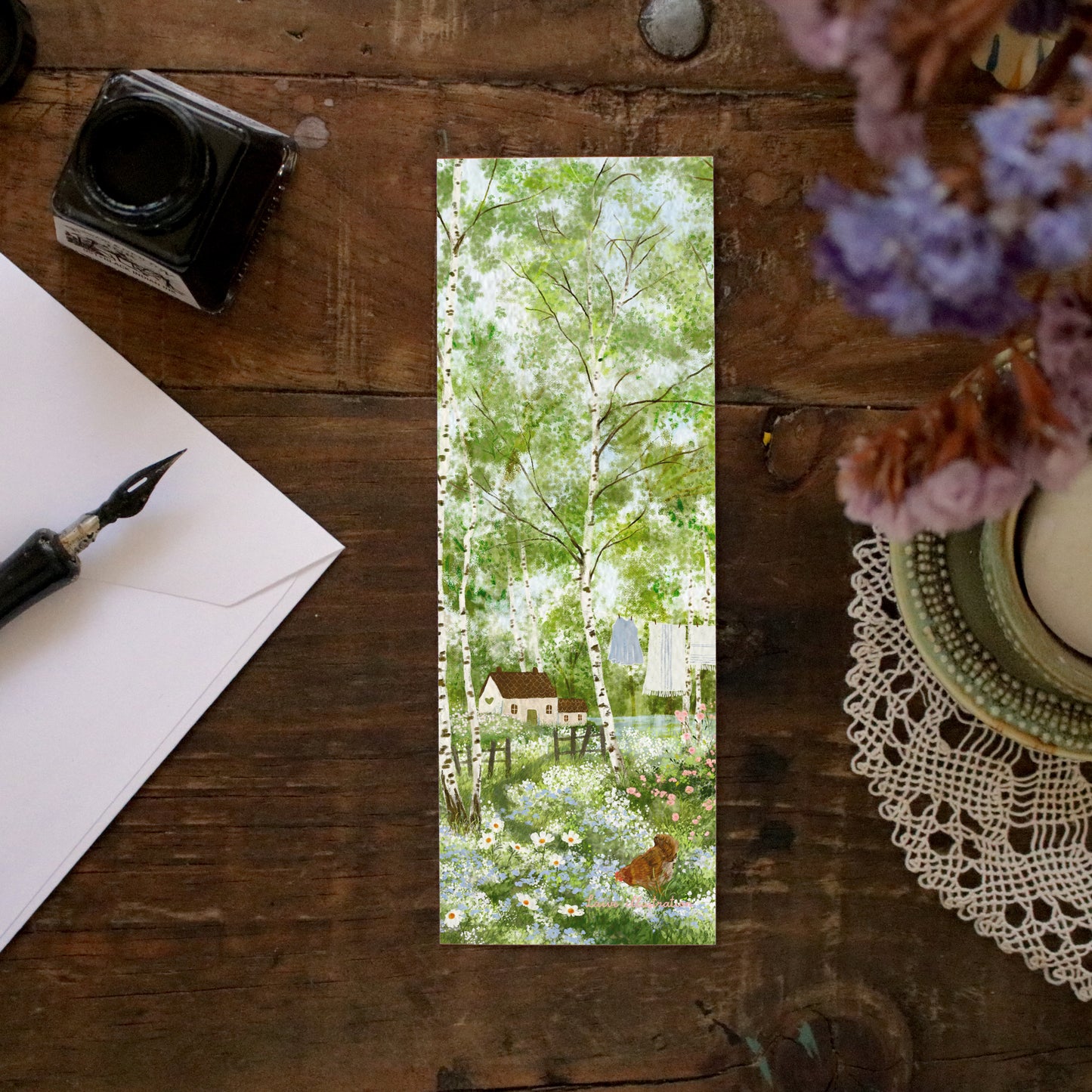 Bookmark "A Cottage in Birch Grove"