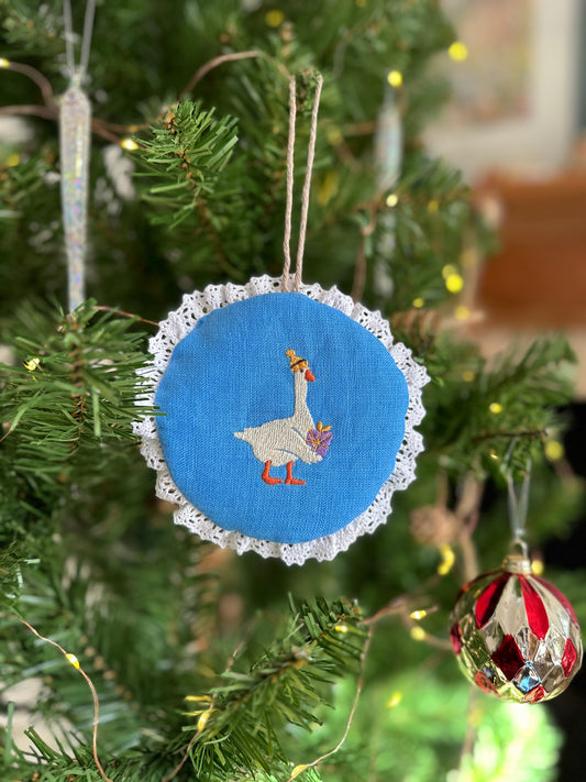 Christmas Decoration with an Embroidery