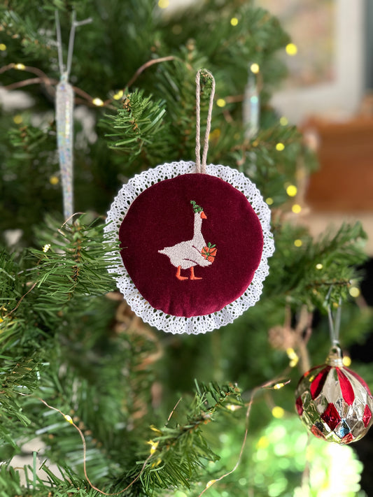 Christmas Decoration with an Embroidery