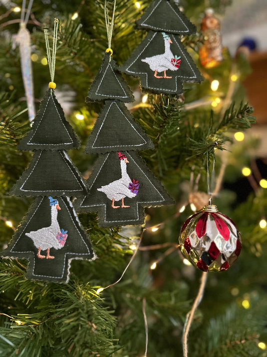 Christmas Decoration with an Embroidery