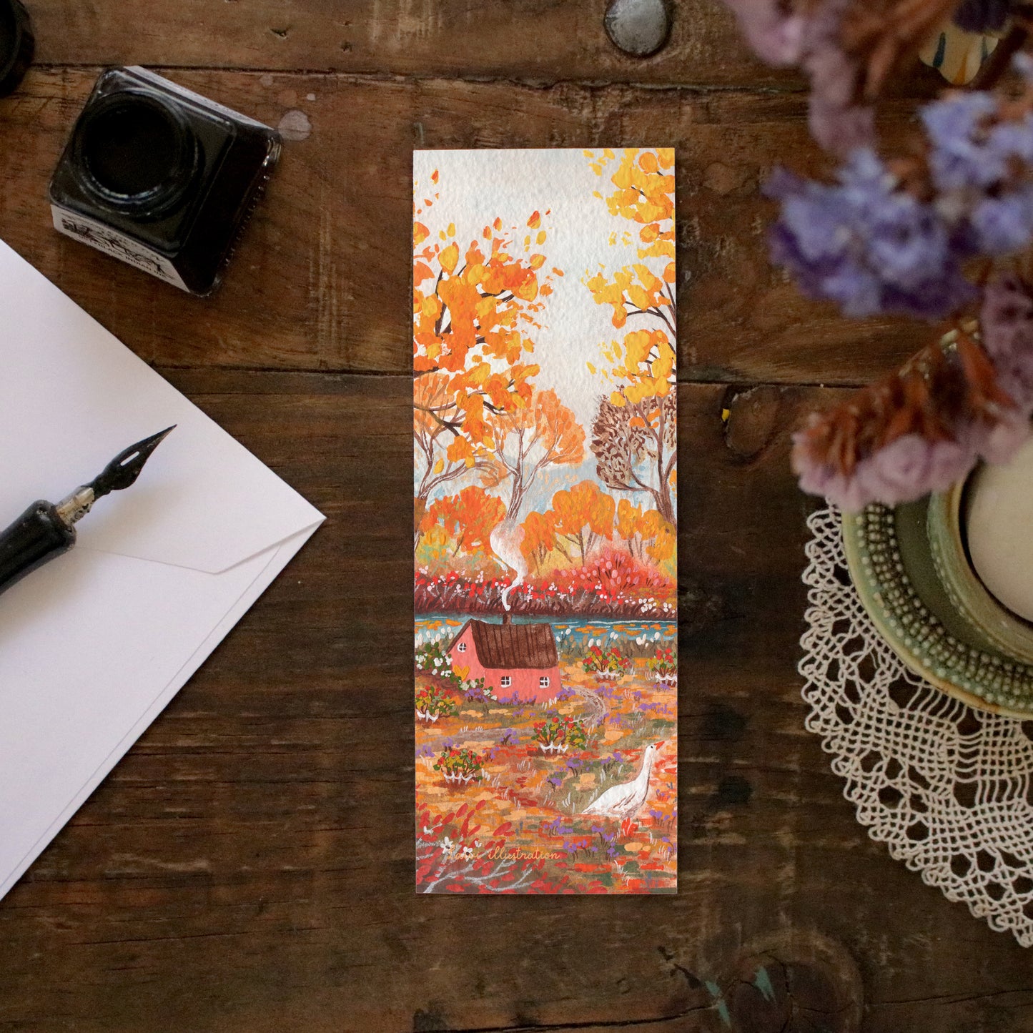 Set of 4 bookmarks "My Favourite Autumn"