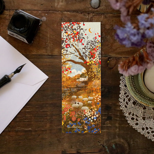Bookmark "Apple Tree and Sheep"