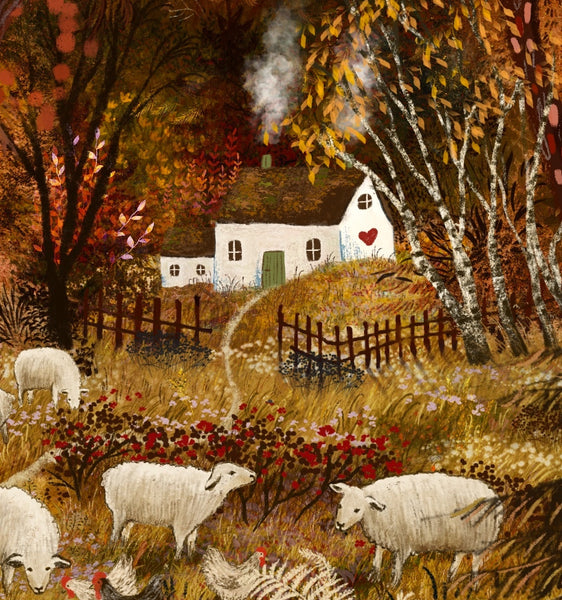 Giclee Fine Art Print  "Fern and Sheep"
