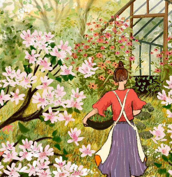 Giclée Fine Art Print "Blooming Spring Garden"
