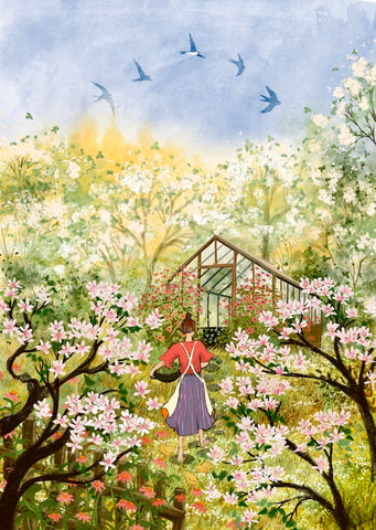 Giclée Fine Art Print "Blooming Spring Garden"