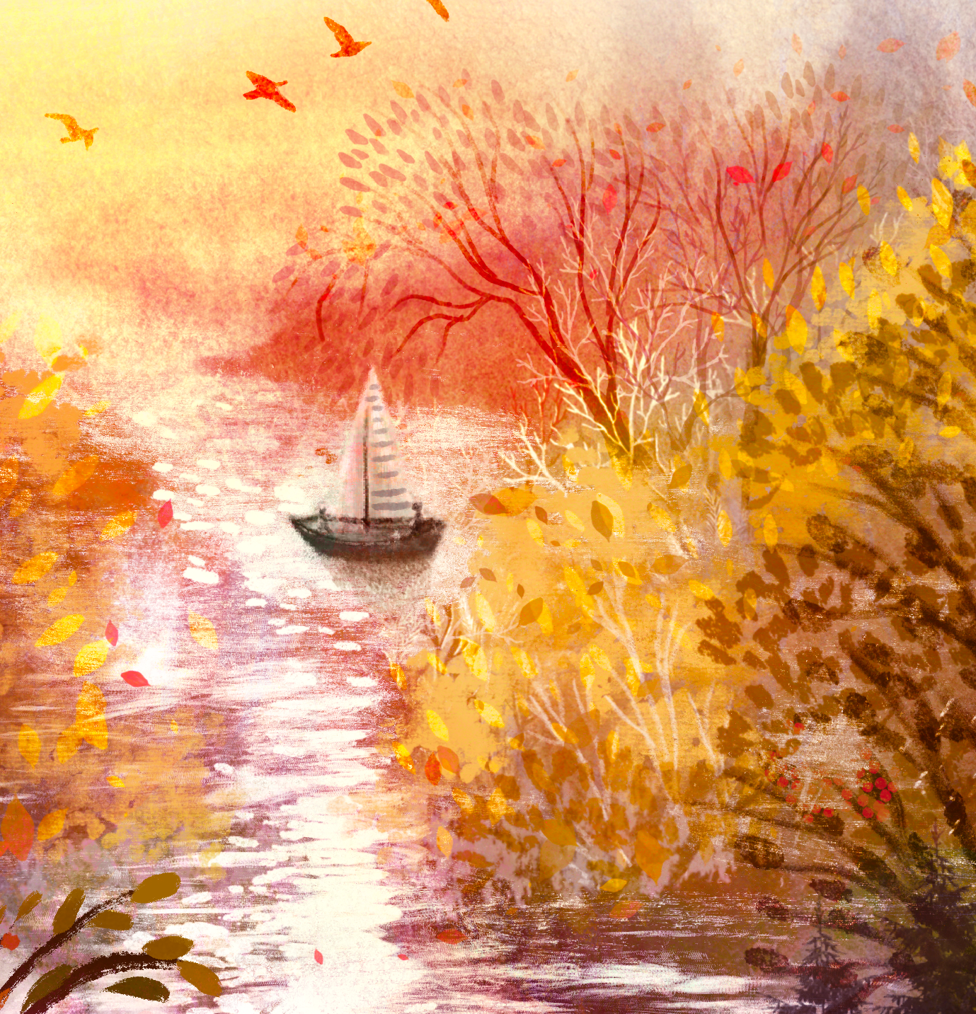 Giclee Fine Art Print  "Quiet Turning of the Seasons"