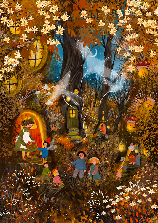 Giclee Fine Art Print  "Forest Fairies"