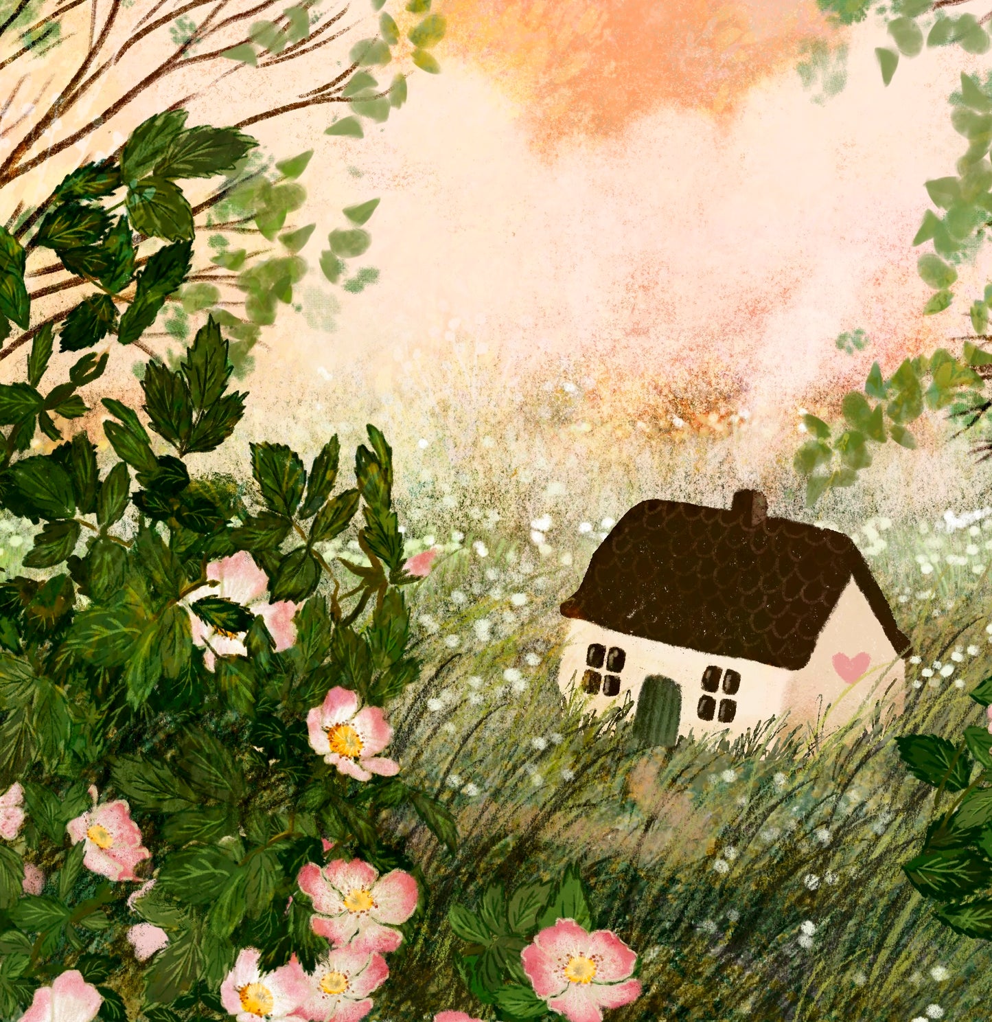 Giclee Fine Art Print "Rosehip in Bloom"