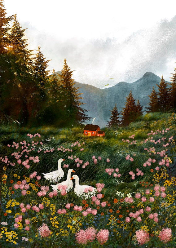 Giclée Fine Art Print "Red Clover Field"