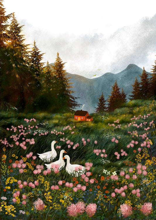 Giclée Fine Art Print "Red Clover Field"