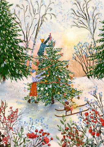 Giclee Fine Art Print "Decked in Holiday Magic"
