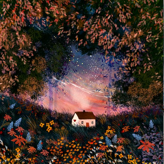 Giclee Fine Art Print "Cottage at Dusk"