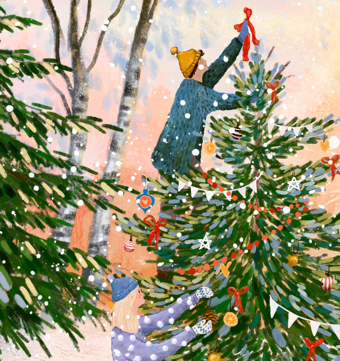 Giclee Fine Art Print "Decked in Holiday Magic"
