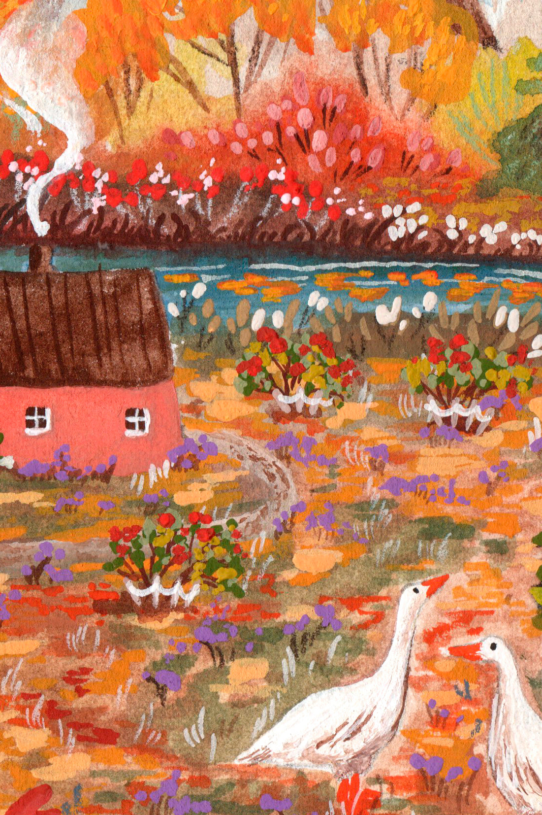 Giclee Fine Art Print  "Redcurrant Bushes"