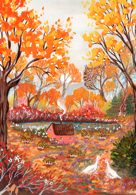 Giclee Fine Art Print  "Redcurrant Bushes"