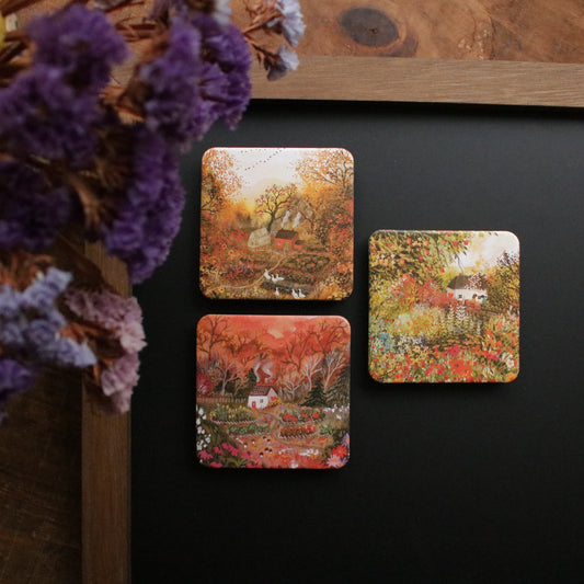 Illustrated Autumn Fridge Magnet