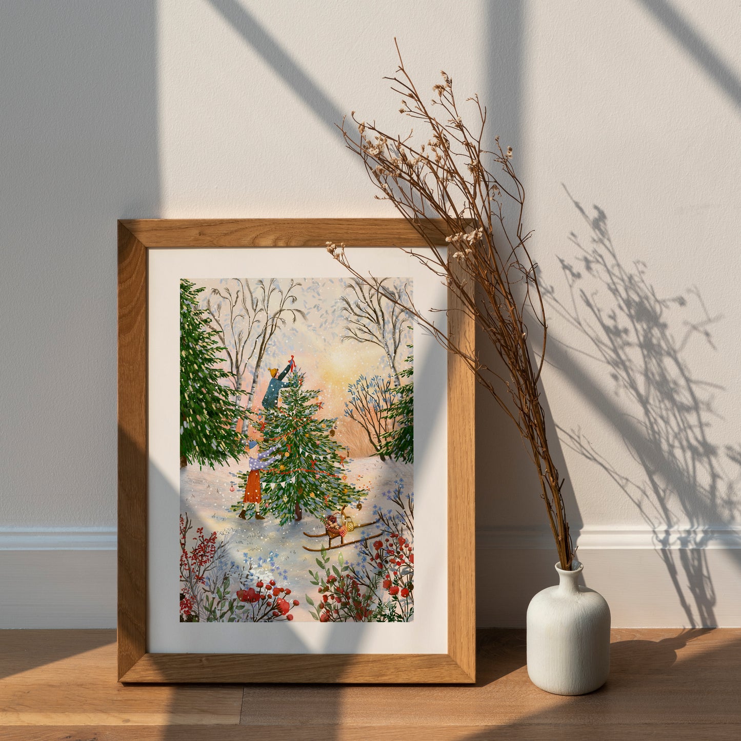 Giclee Fine Art Print "Decked in Holiday Magic"