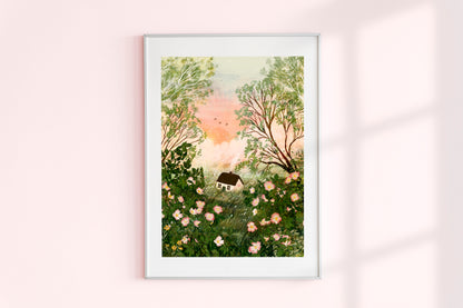 Giclee Fine Art Print "Rosehip in Bloom"
