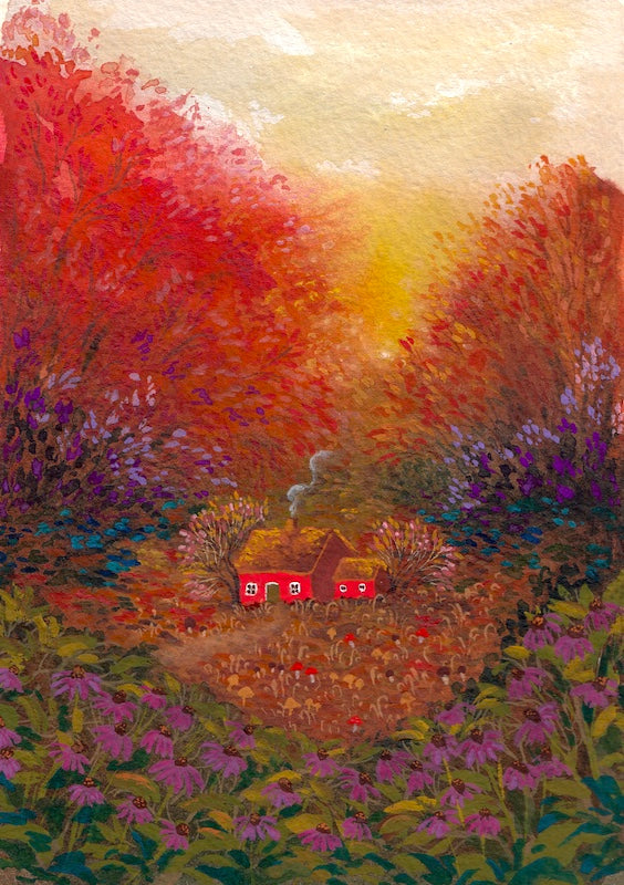 Giclee Fine Art Print  "Echinaceas"