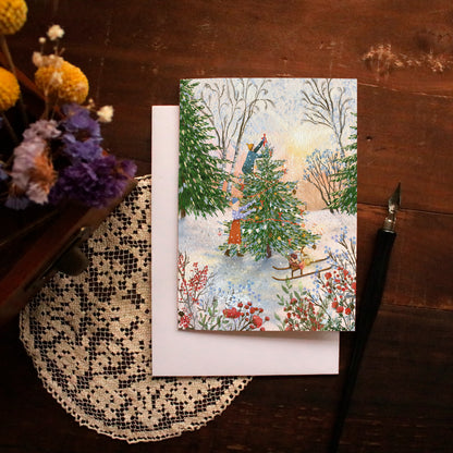 Greeting Card set of 3 "Holiday Light"