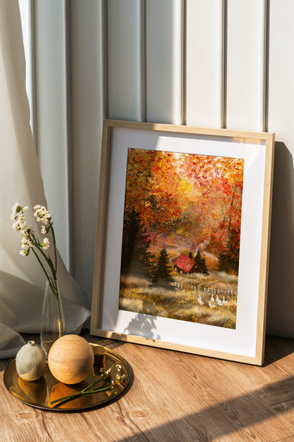 Giclee Fine Art Print  "Misty Woodland"
