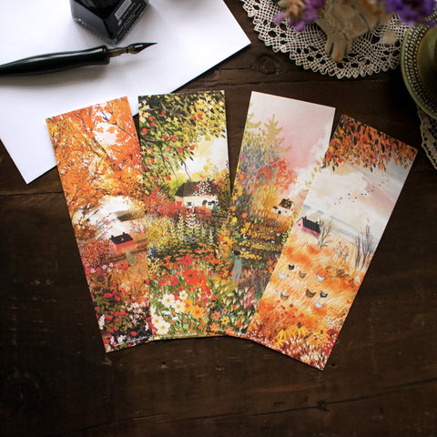 Set of 4 bookmarks "My Favourite Autumn"