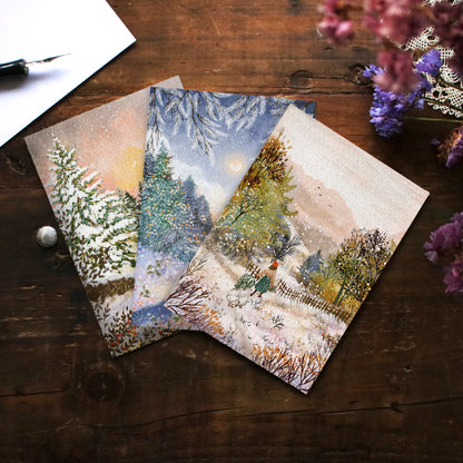 Greeting Card set of 3 "Winter Woods"