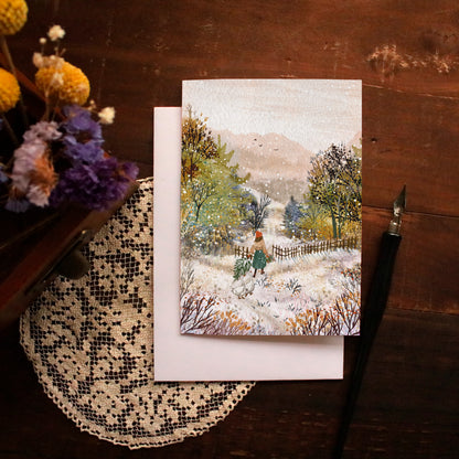 Greeting Card set of 3 "Winter Woods"