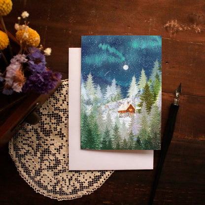 Greeting Card set of 3 "Winter Nights"
