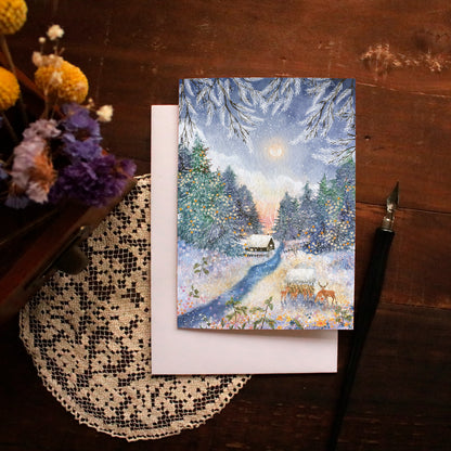Greeting Card set of 3 "Winter Woods"