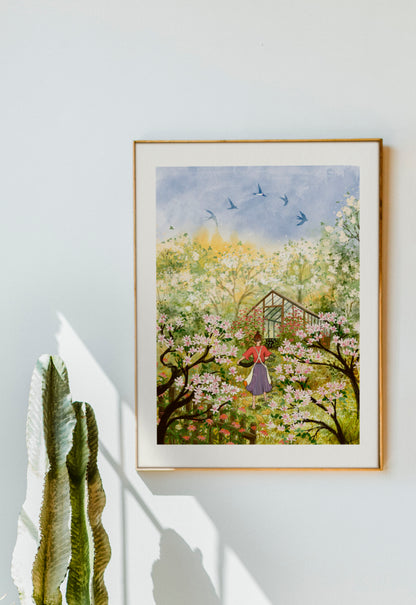 Giclée Fine Art Print "Blooming Spring Garden"