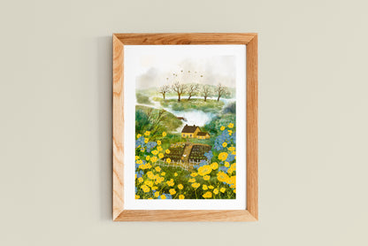 Giclee Fine Art Print "Buttercup Season"