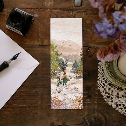 Set of 4 bookmarks "Lovely Geese"