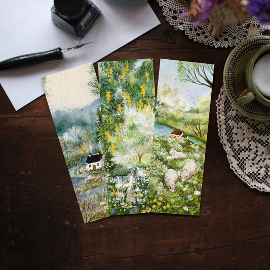 Set of 3 bookmarks "March, April, May"
