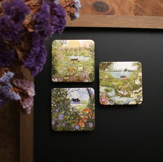 Illustrated Spring Fridge Magnet
