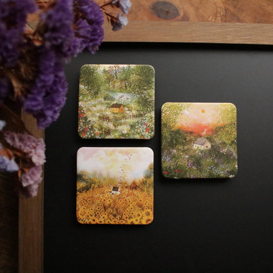 Illustrated Summer Fridge Magnet
