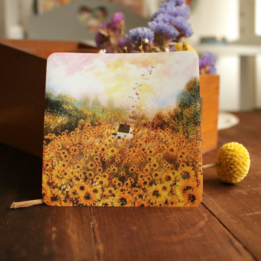 Metallic sticker "Sunflower Field"