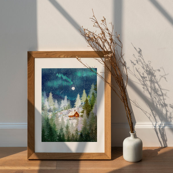 Giclée Fine Art Print "Moonlit Pines"