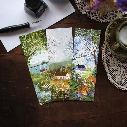 Set of 3 bookmarks "Smell of Spring"
